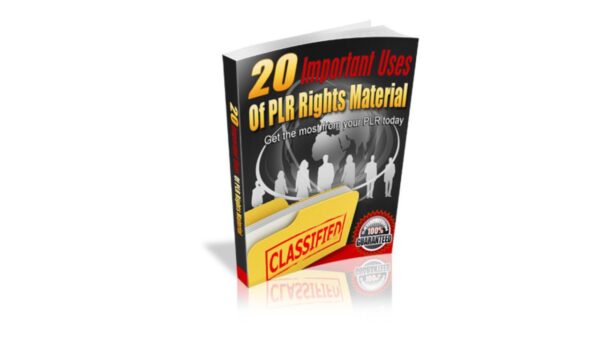 20 Important Uses Of PLR Rights Material