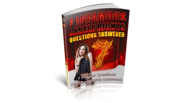 7 Infamous Resell Rights Questions Answered PDF Book
