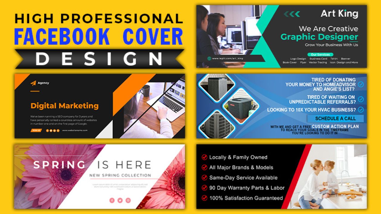 Awesome Social Media Design for Facebook, YouTube, Twitter and any more