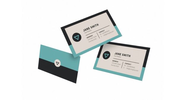 Black And Blue Business Card