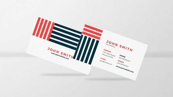 Black And Red Business Card