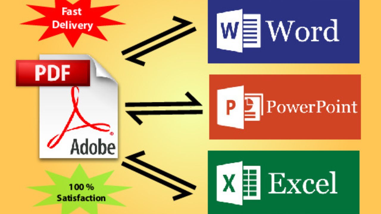 I will Convert Alter PDF To Word And Excel Or Word To PDF
