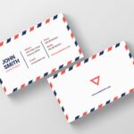Orange And Blue Business Card
