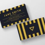 Yellow And Black Business Card